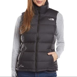 The North Face down vest in black